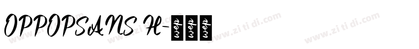 OPPOPSANS H字体转换